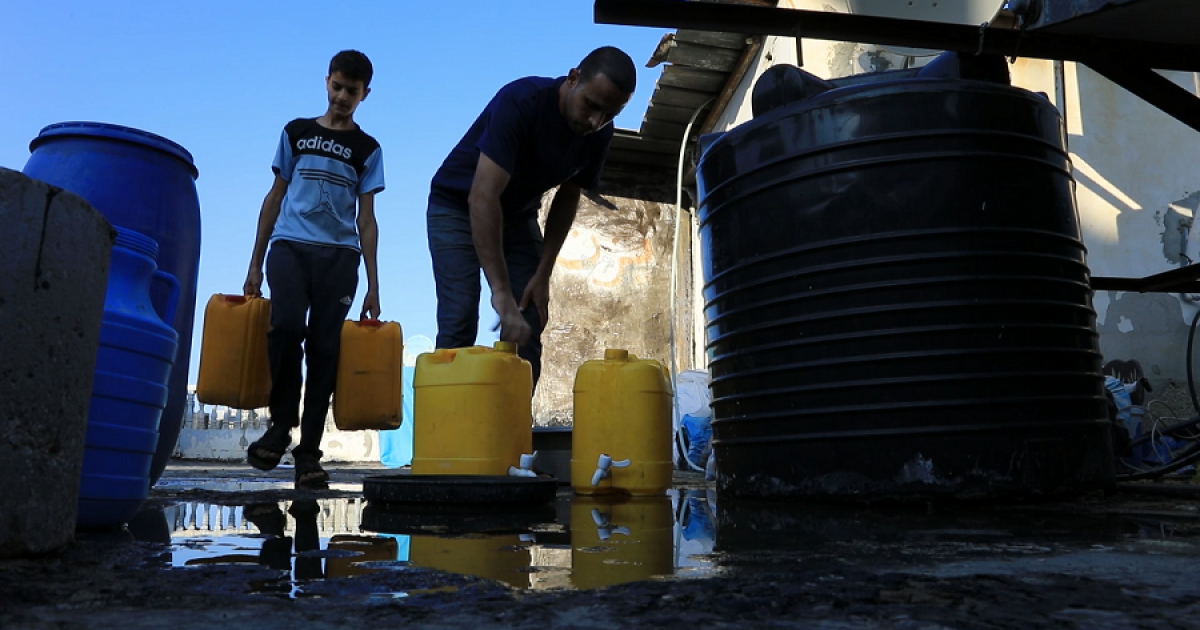 مدينة غزة تعيش حالة من العطش الشديد 