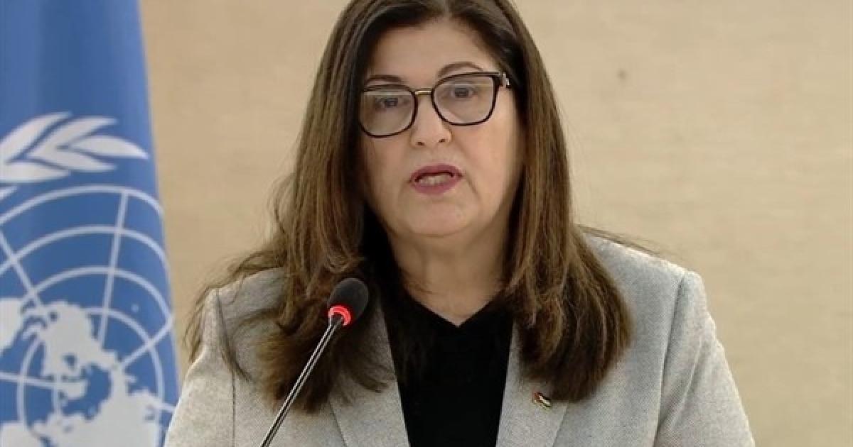 04:06 م وزيرة الخارجية: أمن دولة فلسطين جزء لا يتجزأ من الأمن القومي العربي