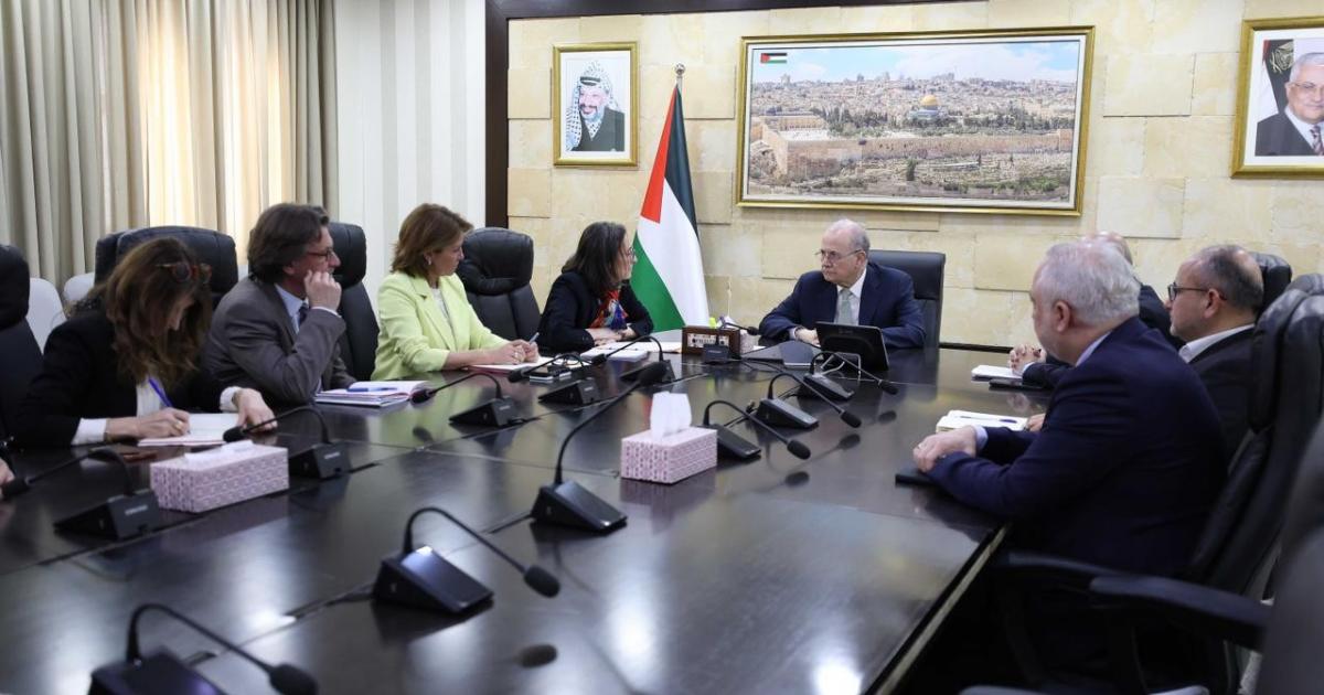 تفاصيل لقاء رئيس الوزراء مع وفد بلجيكي رفيع المستوى برام الله