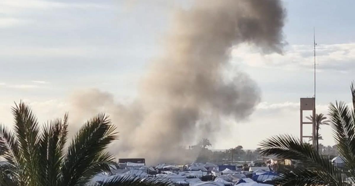 بالفيديو: شهيد ومصابون إثر قصف إسرائيلي على دير البلح وسط قطاع غزة