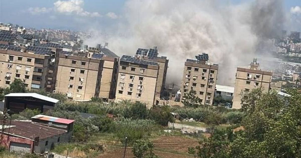 بالصور: الجيش الإسرائيلي يقصف بيروت ويستهدف قياديا بارزا في حزب الله