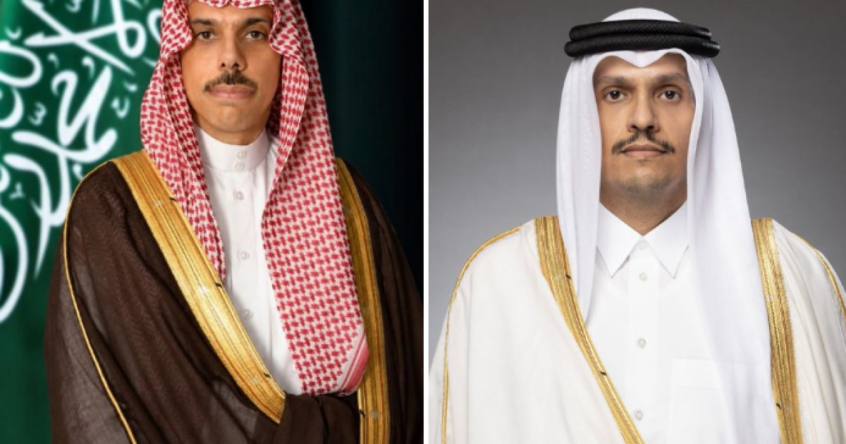 09:33 ص اتصال سعودي قطري يتناول جهود دعم الوساطة الهادفة لخفض التصعيد