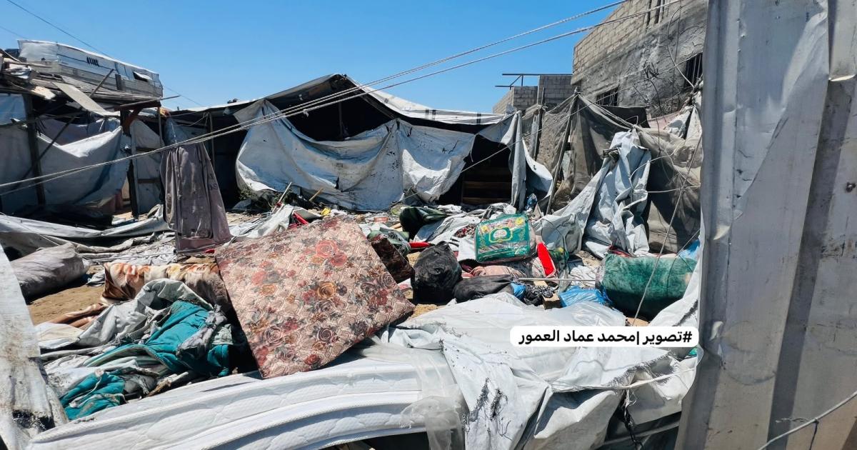 12:36 م شهيدان أحدهما طفلة وإصابات بقصف إسرائيلي لخيام نازحين غرب خان يونس