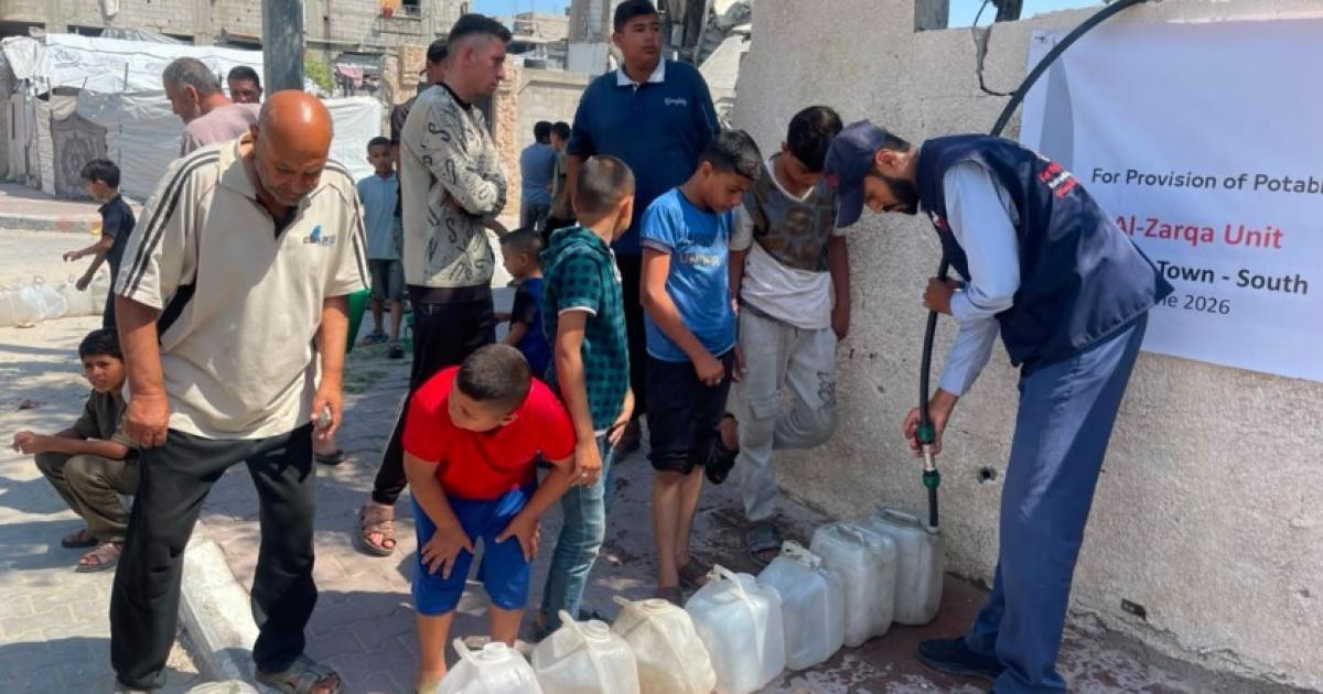 مؤسسة (RVF) تفتتح وحدة تحلية مياه جديدة شمال قطاع غزة