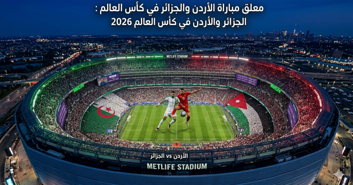 اسرار – معلق مباراة الأردن والجزائر في كأس العالم 2026