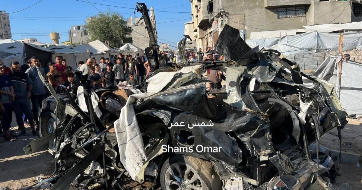بالصور: 4 شهداء في قصف إسرائيلي استهدف مركبة غرب مدينة غزة