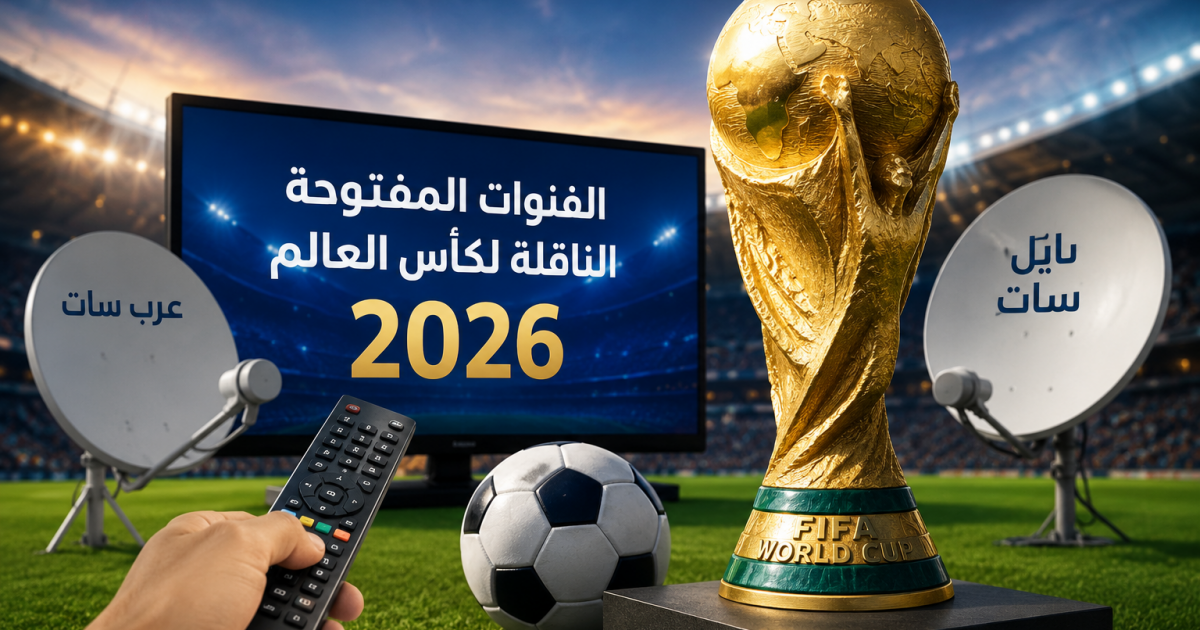 تردد القنوات المفتوحة الناقلة لكأس العالم 2026 على نايل سات وعرب سات