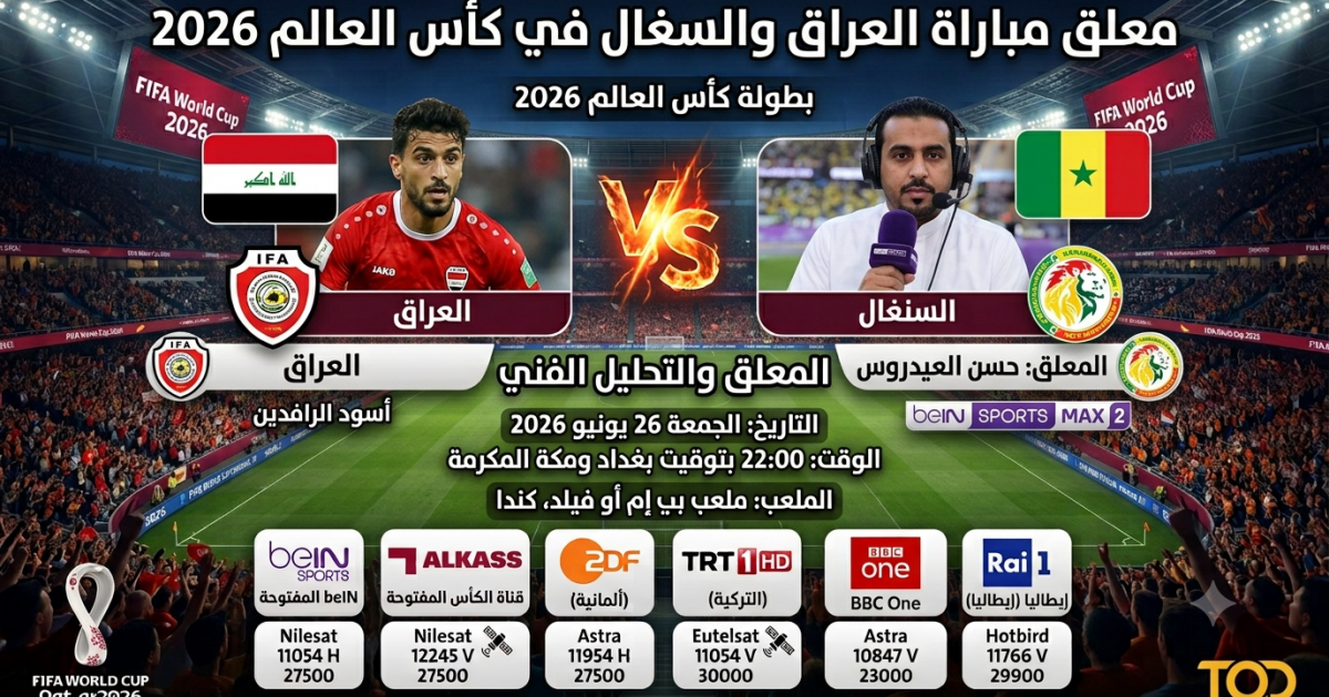 اسرار – معلق مباراة العراق والسنغال في كأس العالم 2026