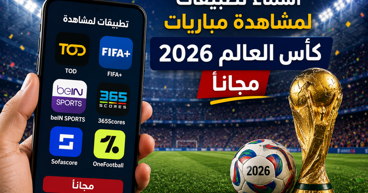 اسرار – اسماء تطبيقات مشاهدة مباريات كأس العالم 2026 مجانا