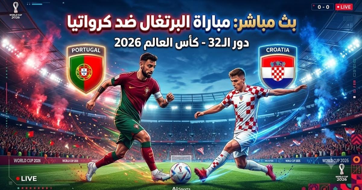01:21 ص مباراة البرتغال وكرواتيا بث مباشر BeIN Sports MAX 2 Live - كرواتيا ضد البرتغال مباشر يلا شوت