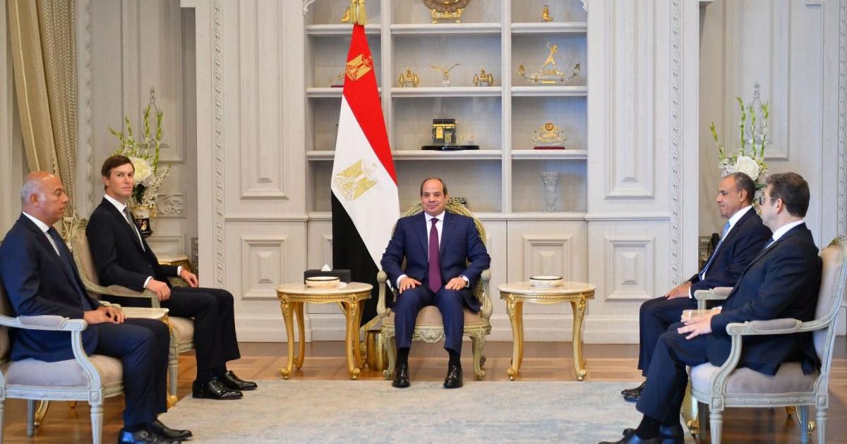 تفاصيل لقاء السيسي وكوشنر في القاهرة