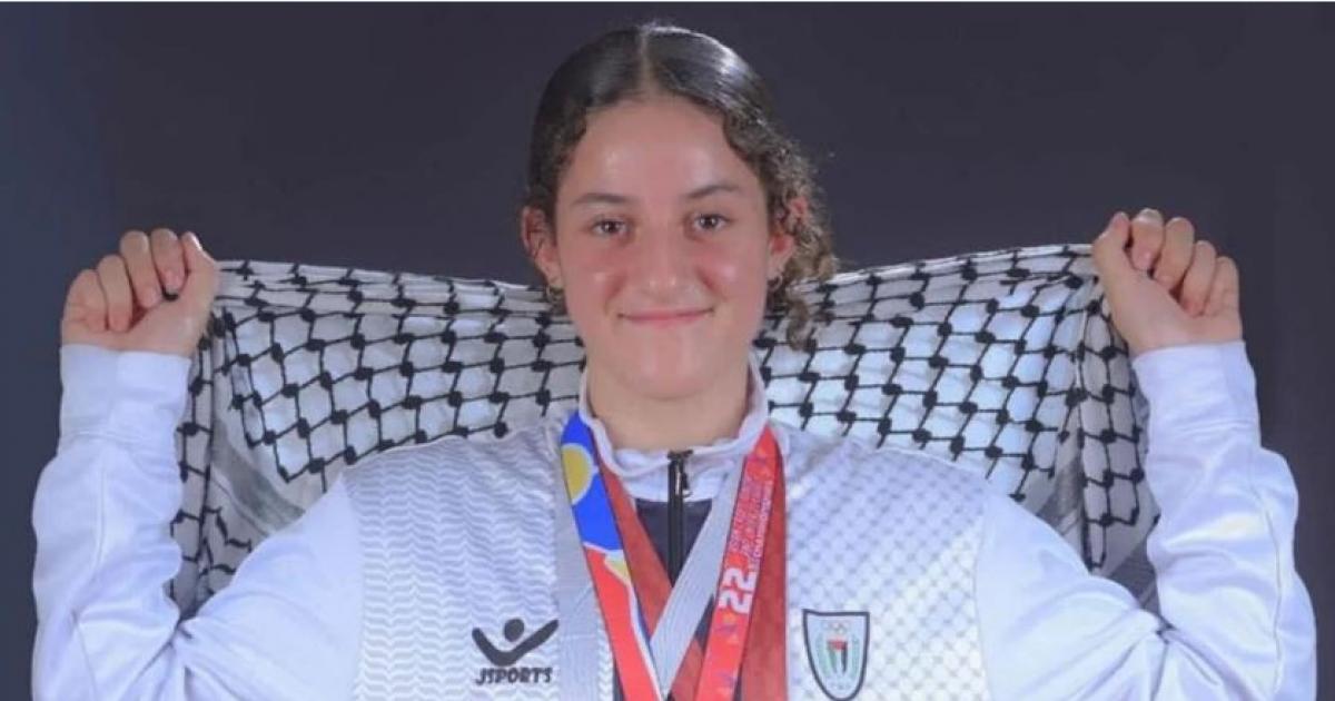 لاعبة المنتخب الفلسطيني 