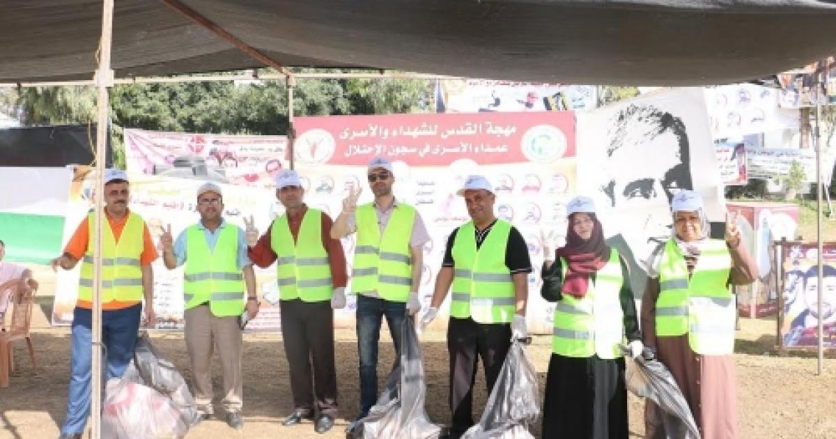 صور اتحاد نقابات عمال فلسطين ينظم حملة عمل تطوعي تضامنا مع الأسرى