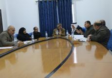 لجنة الداخلية تلتقي بوزارة السياحة وبلدية غزة