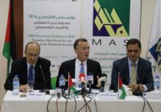 خلال المؤتمر الصحفي للاعلان عن فعاليات مؤتمر (ماس) الاقتصادي