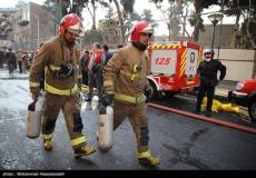 مقتل 30 رجل اطفاء في طهران