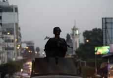 أحد عناصر الأجهزة الامنية في رام الله