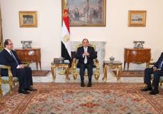 الرئيس المصري عبد الفتاح السيسي يجتمع بمدير جهاز المخابرات المصرية عباس كامل