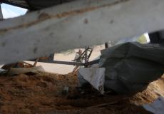 آثار القصف الاسرائيلي شمال قطاع غزة