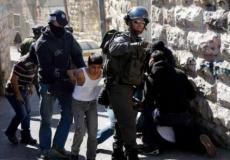 اعتقال طفل فلسطيني