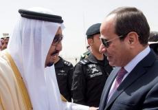 الرئيس المصري عبد الفتاح السيسي برفقة الملك السعودي سلمان بن عبد العزيز