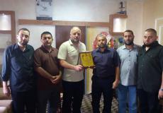 قيادة المقاومة الشعبية وكتائب الناصر في زيارة مدير الأمن الداخلى بمحافظة شمال القطاع 