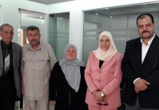 آمال حمد تزور مقر الجبهة العربية الفلسطينية 