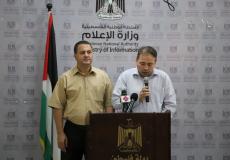 لقاء مع مسؤول الذي ينظمه المكتب الاعلامي الحكومي في غزة