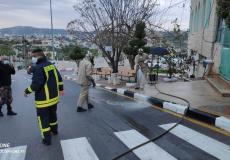 الدفاع المدني يبدأ بحملة تعقيم واسعة في محافظات الضفة