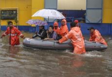 مصارف المدينة لم تستطع استيعاب كميات المياه