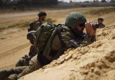 جيش الاحتلال الاسرائيلي يراقب حدود غزة