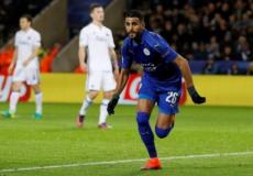 الجزائري رياض محرز بعد إحراز الهدف