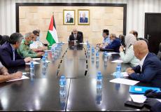 جلسة سابقة للحكومة الفلسطينية