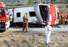 انقلاب حافلة تقل 25 اسرائيليا في رومانيا