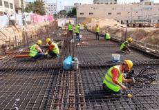عمال بناء في غزة