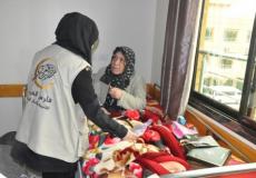 فارس العرب تعايد أحد الأمهات