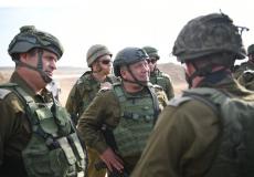 رئيس أركان جيش الاحتلال غادي إيزنكوت خلال جولة على حدود غزة