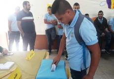 انتخابات داخل مدرسة الثانوية التكنولوجية في الناصرة