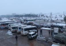 حي الراشدين غربي حلب استقبل دفعات من المدنيين والمقاتلين وسط ظروف مناخية صعبة 