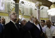 رامي الحمد الله أثناء تجوله في الأقصى