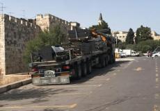 الشرطة الاسرائيلية تستعد لوضع منصات أمنية جديدة في باب العامود