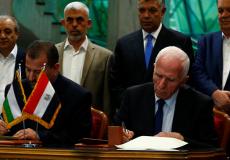 توقيع حركتي فتح وحماس على اتفاق المصالحة بالقاهرة