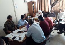 اللجنة الشعبية تعقد اجتماعا مع الأمم المتحدة لإعمار حي الشجاعية