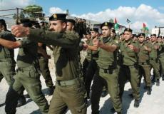 موظفون عسكريون يتبعون للسلطة الفلسطينية -ارشيف-