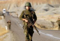 جندي تركي قرب الحدود التركية العراقية - أرشيف
