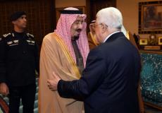الرئيس عباس ونظيرة السعودي