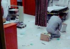 قسم الطوارئ لحظة الاعتداء