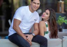 ياسمين صبري وزوجها في جولة على كورنيش الاسكندرية