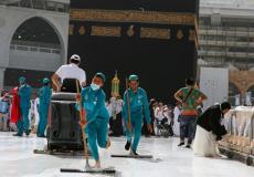 تطهير الحرم المكي للقواية من كورونا