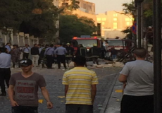 انهيار مبنى في العاصمة الأردنية عمّان